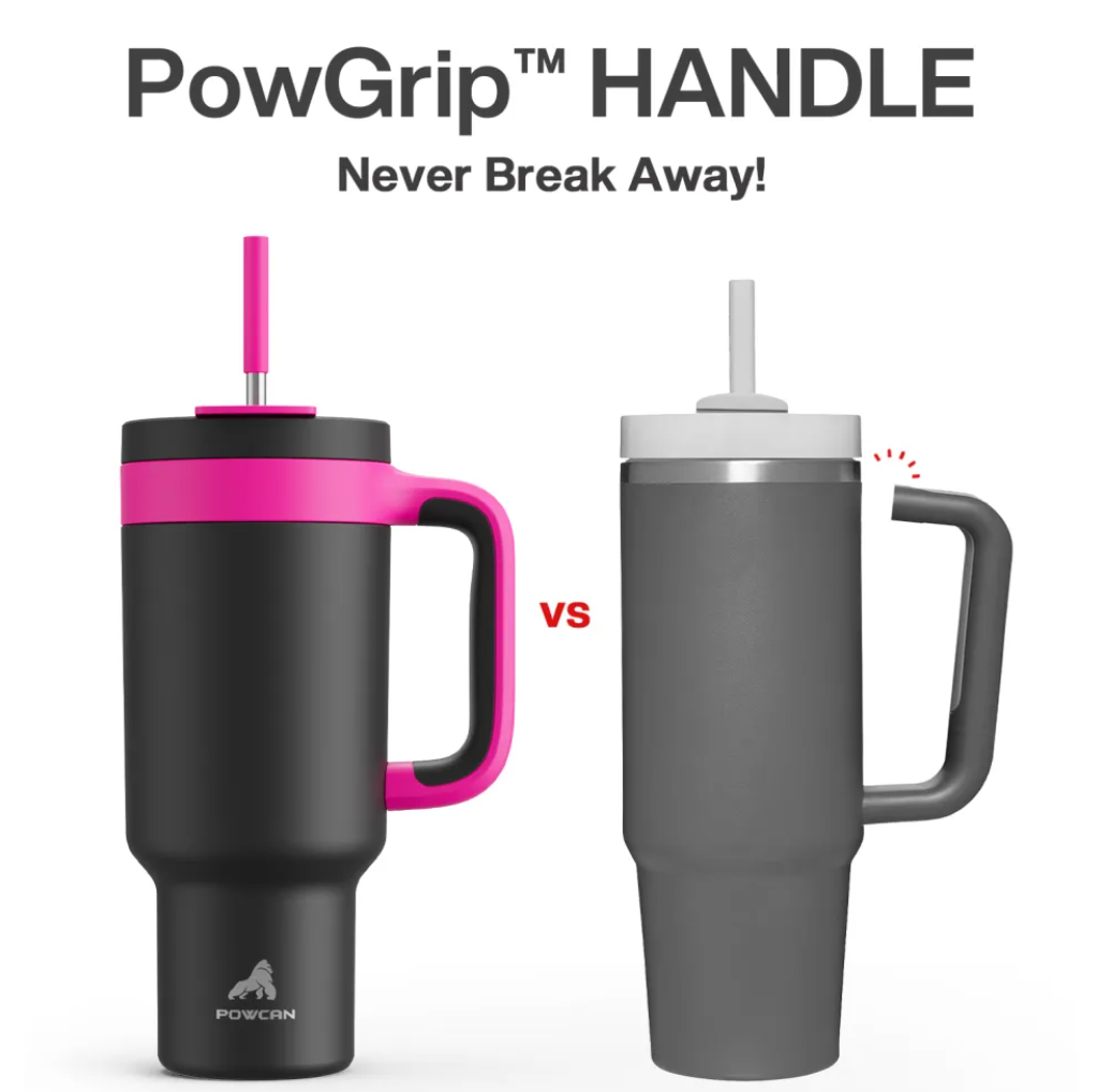 Tumbler with 2-in-1 Metal Straw Lid 1200 ml