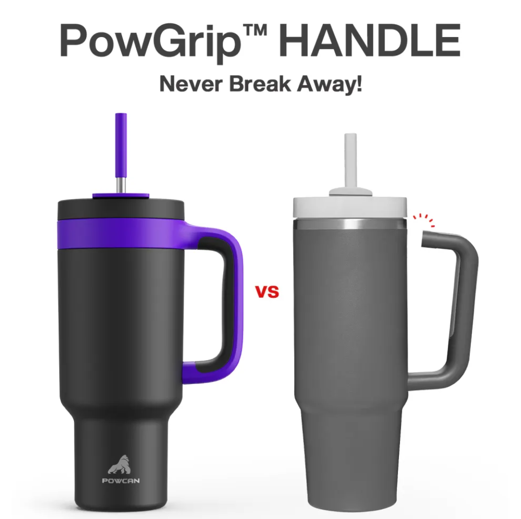 Tumbler with 2-in-1 Metal Straw Lid 1200 ml