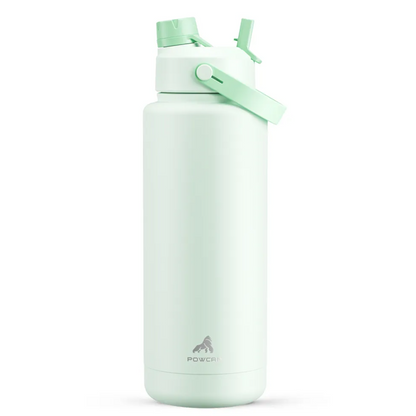 POWCAN Insulated Water Bottle with 2-in-1 Straw and Spout Lid 1200 ml