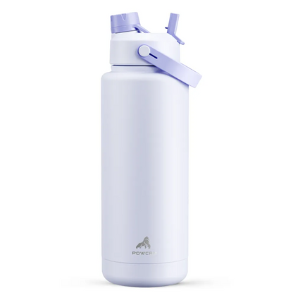 POWCAN Insulated Water Bottle with 2-in-1 Straw and Spout Lid 1200 ml